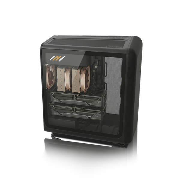 PC Profesional PNY RTX™  A1000, Intel® Xeon™ w5-2565X, 128GB DDR5 RAM, 2TB M.2 Nvme Gen 4 SSD, Windows 11 Pro for Workstations, PC Power-258,Color Negro