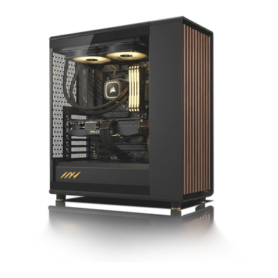 PC Profesional PNY RTX™  2000, AMD Ryzen™ 9 9900X3D, 64GB DDR5 RAM, 2TB M.2 Nvme Gen 4 SSD, Windows 11, PC Power-214,Color Negro