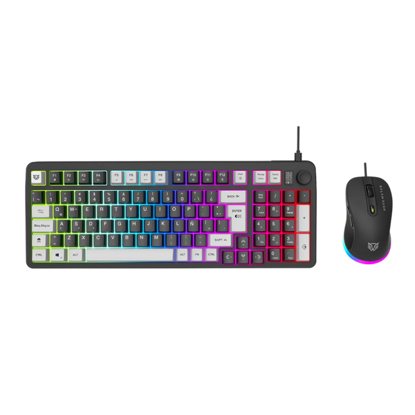 Combo Teclado + Mouse Alámbrico | Squad Conquest KG515 | Negro
