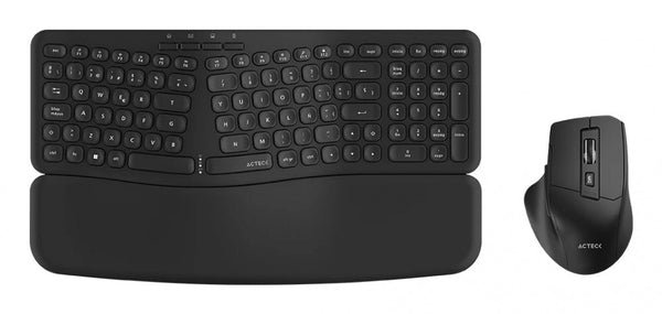 Kit de Teclado y Mouse Acteck Creator Ultra Confort MK650, Inalámbrico, RF Inalámbrico, Negro, Español